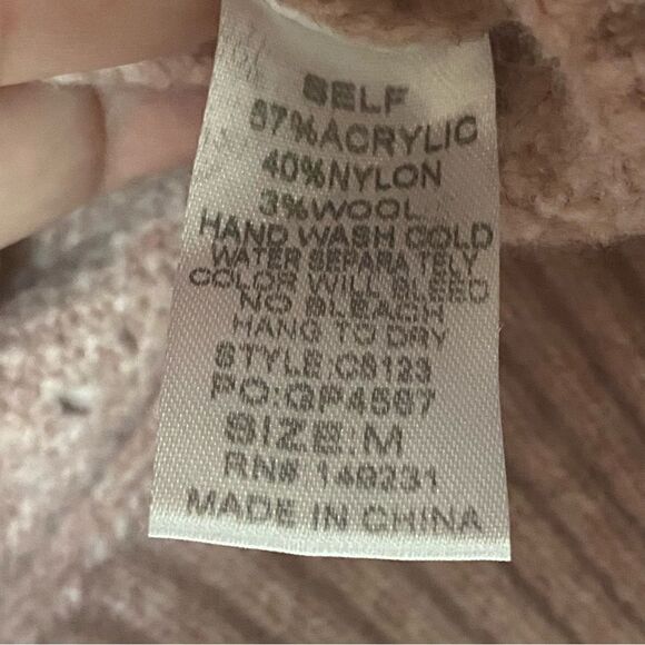 KORI Mock-neck Oversized Dusty Pink Sweater - Picture 5 of 5